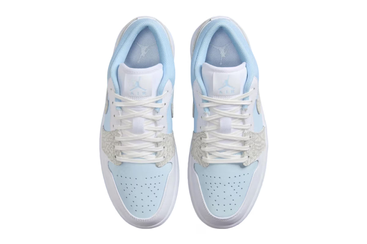 Air Jordan 1 Low Blue Tint Elephant Print