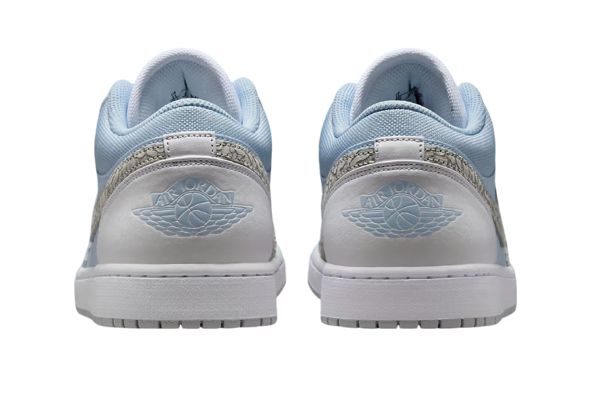 Air Jordan 1 Low Blue Tint Elephant Print