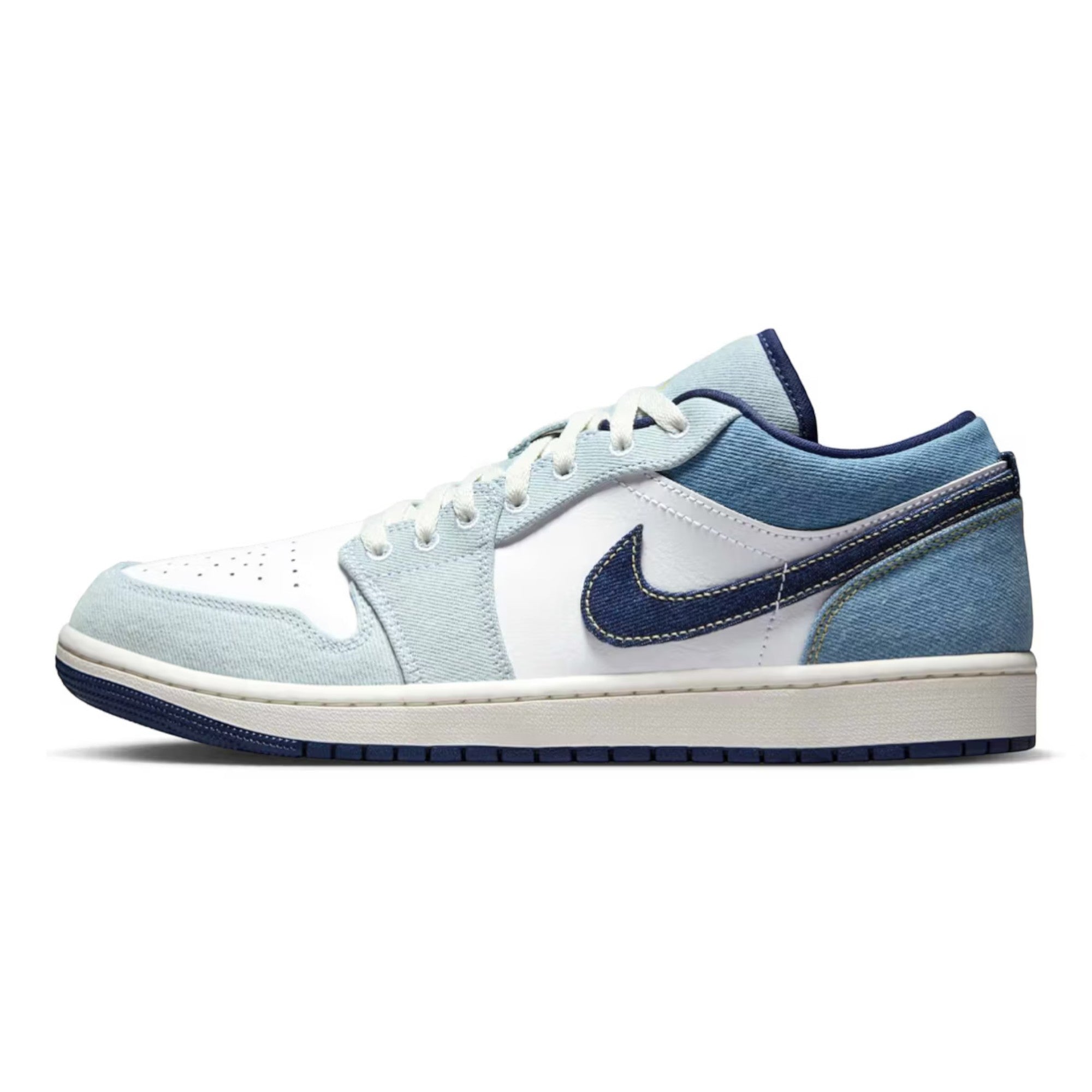 Air Jordan 1 Low Denim White Sail Star Blue