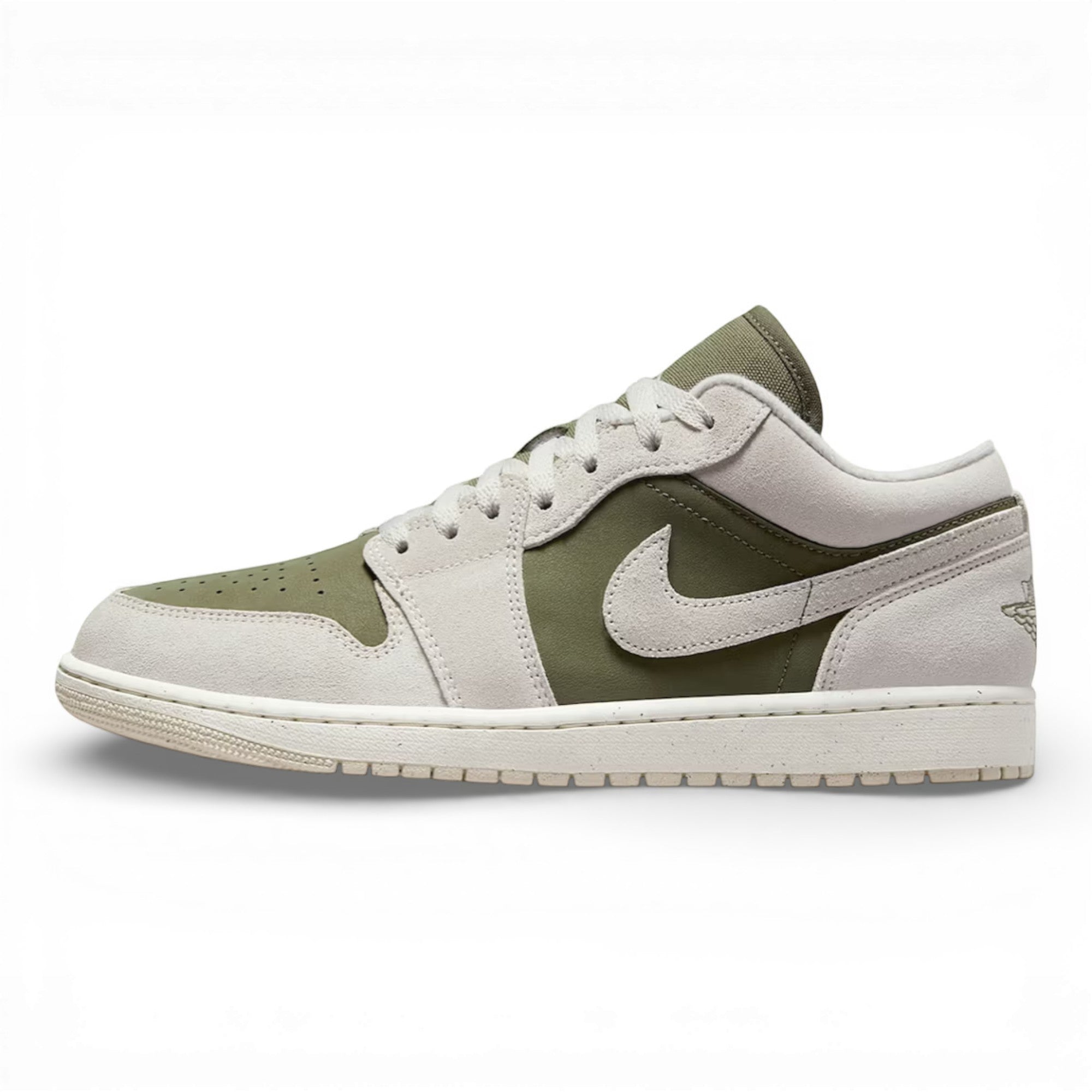 Air Jordan 1 Low Medium Olive Sail