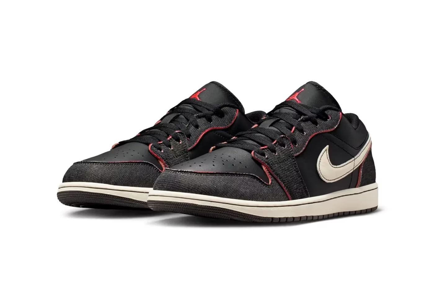 Air Jordan 1 Low Black Denim