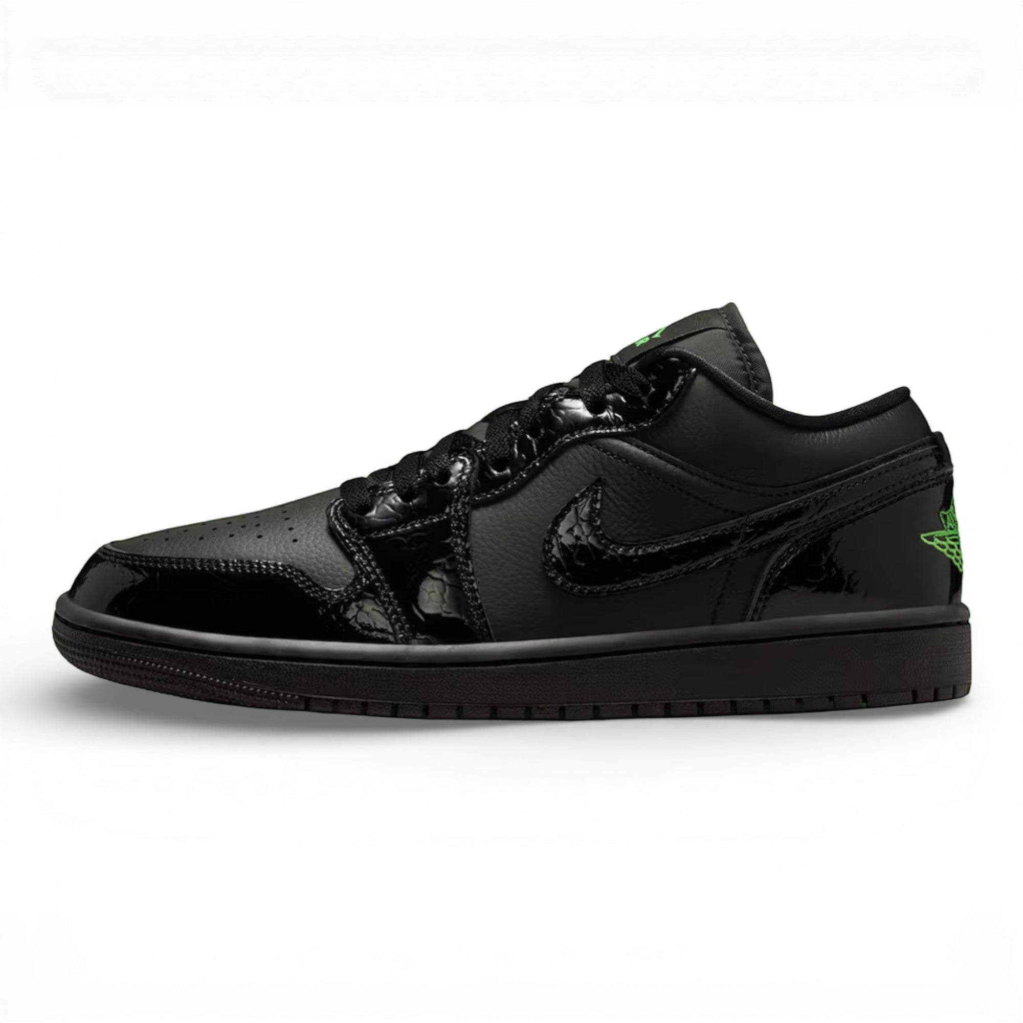 Air Jordan 1 Low Black Scream Green