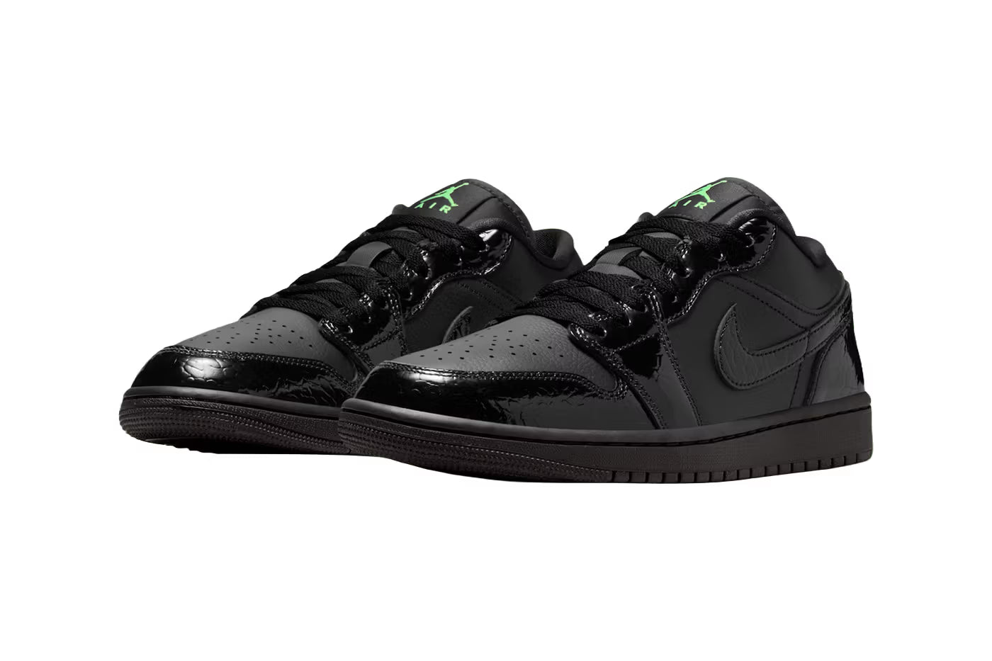 Air Jordan 1 Low Black Scream Green