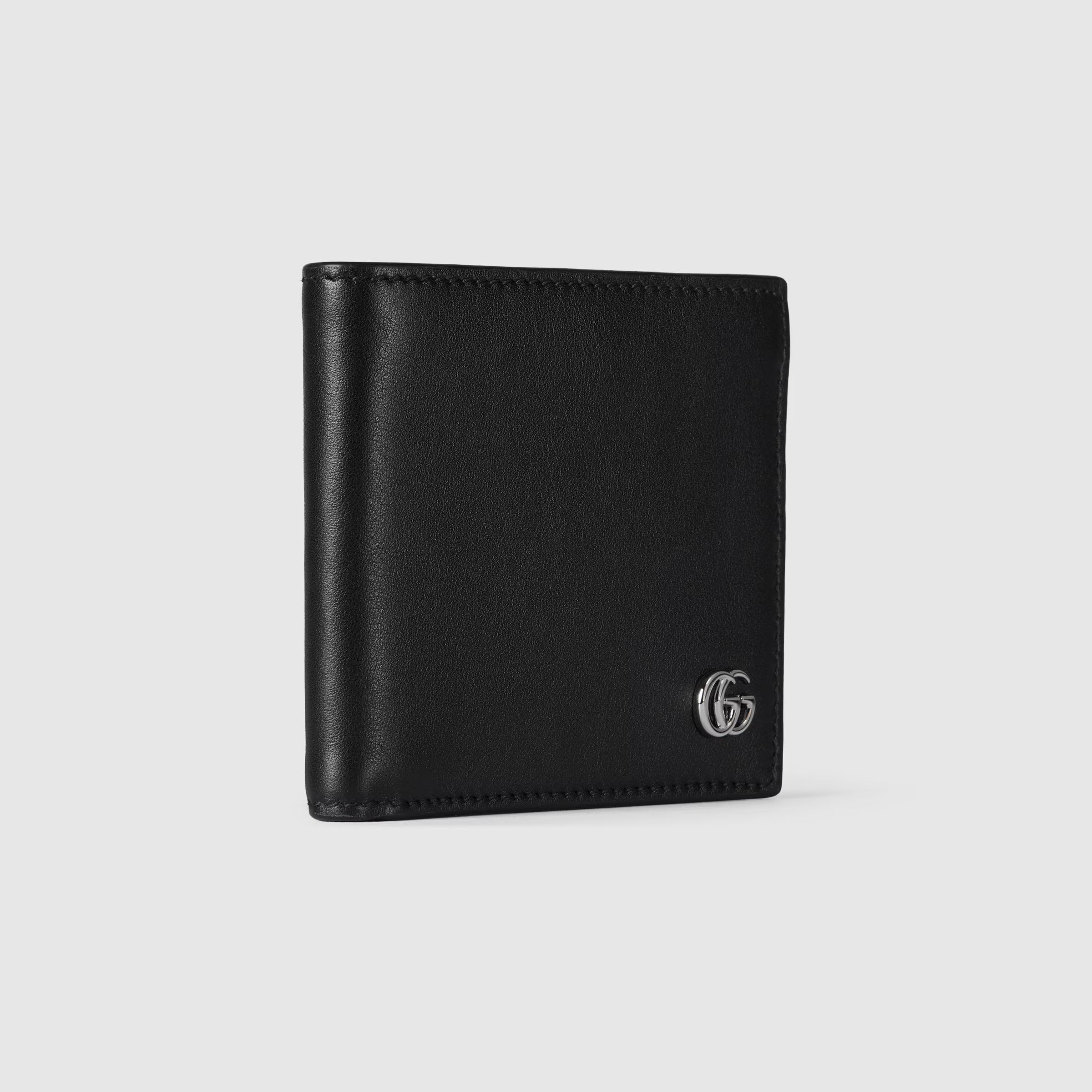 Gucci GG Marmont Bi-Fold Wallet Black Soft Leather