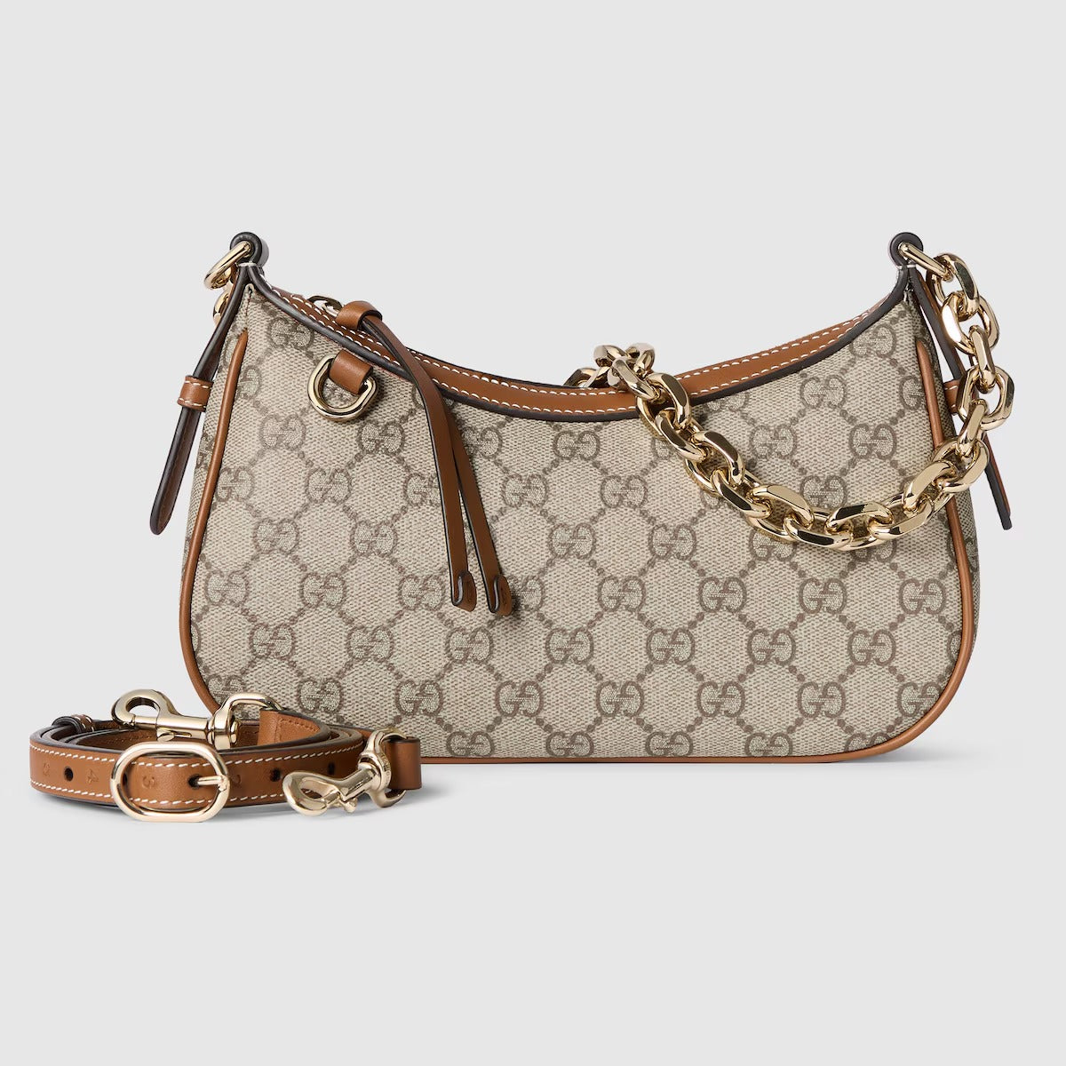 Emblem Small Beige Dark Brown