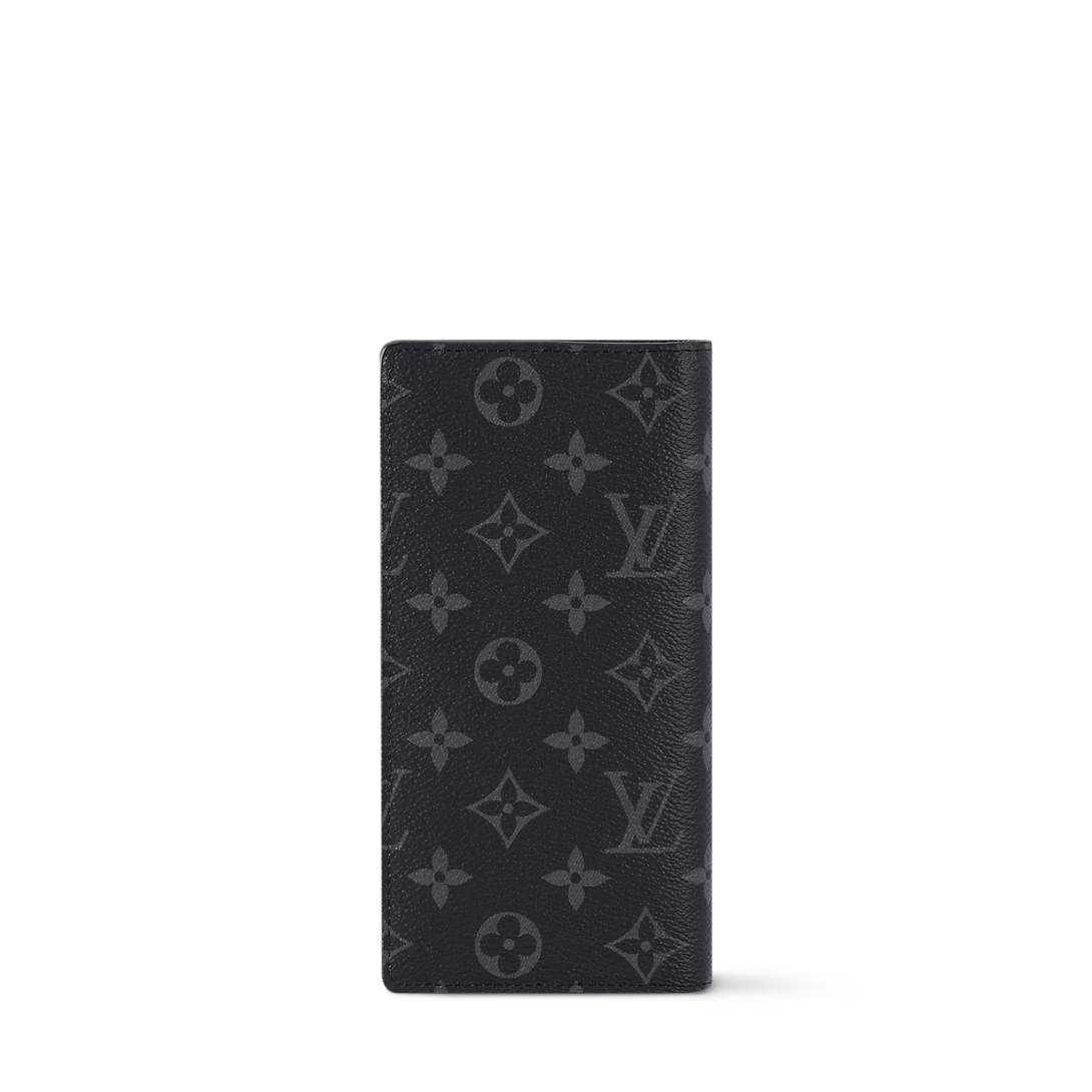 Louis Vuitton Brazza Wallet Monogram Eclipse Canvas