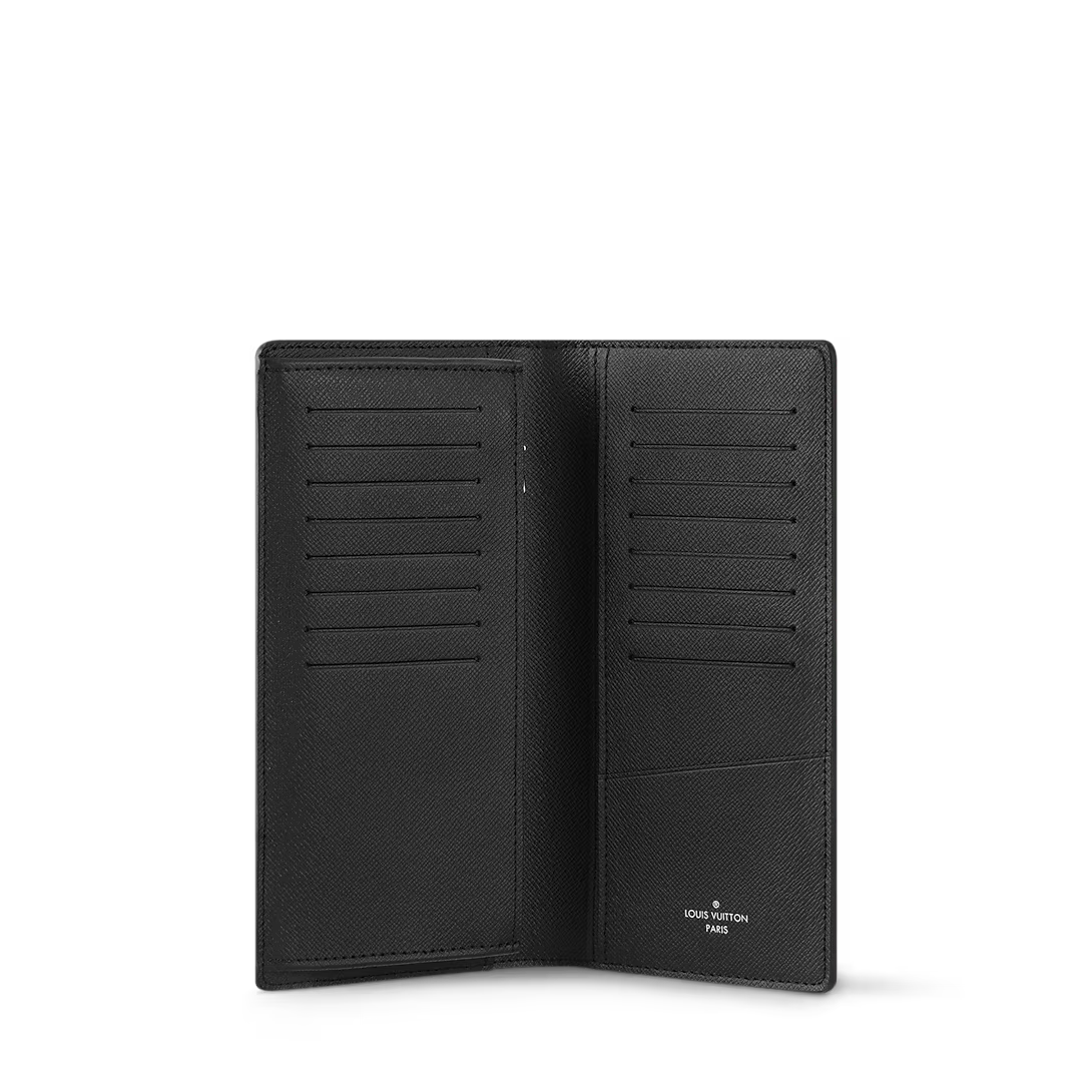 Louis Vuitton Brazza Wallet Monogram Eclipse Canvas