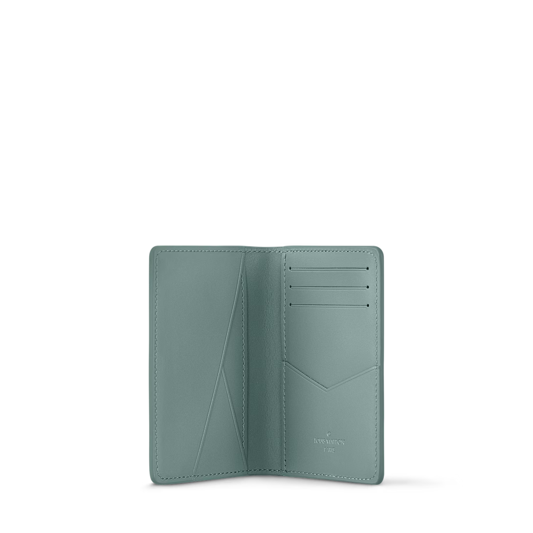 Pocket Organizer Monogram Taurillon Leather Vert d'eau