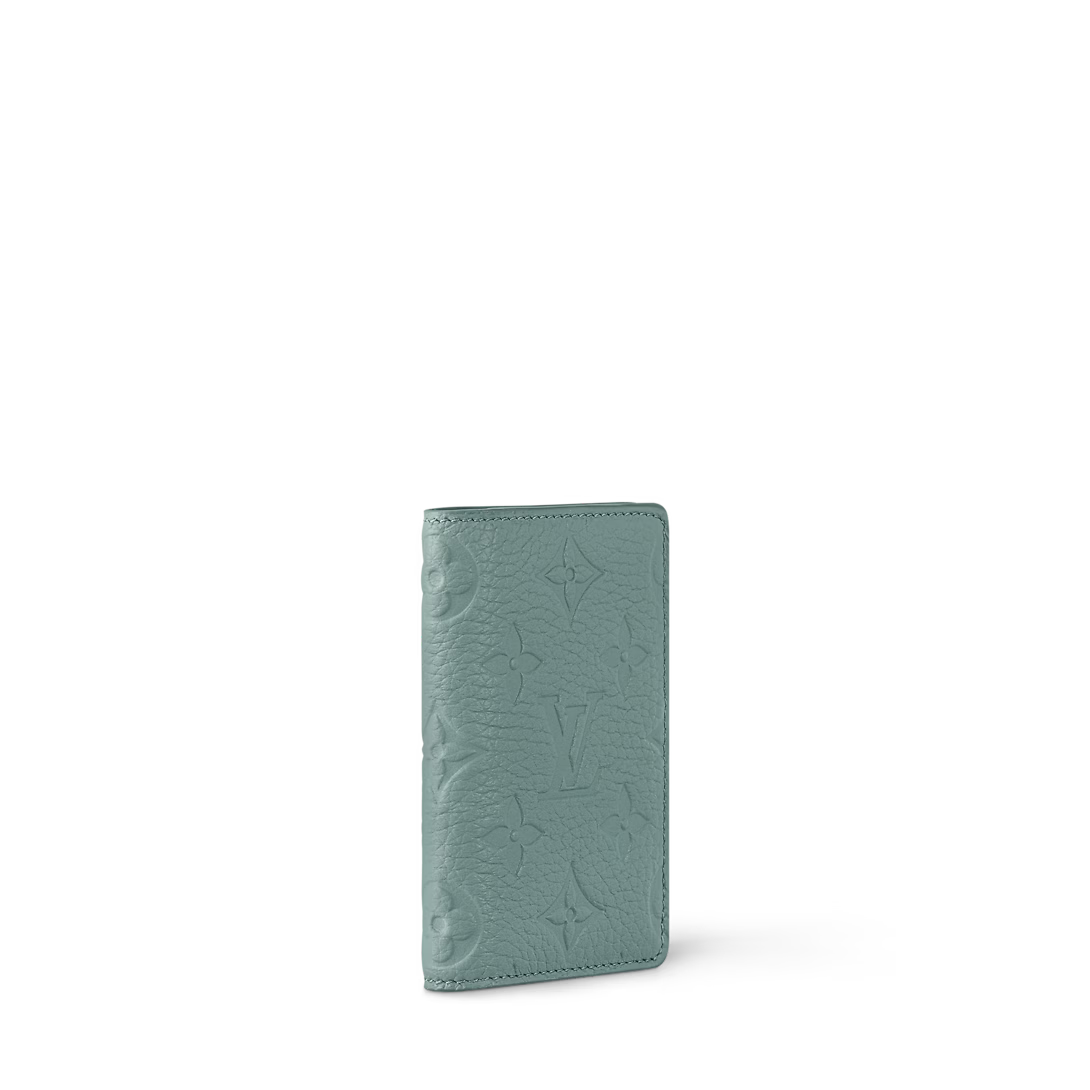 Pocket Organizer Monogram Taurillon Leather Vert d'eau
