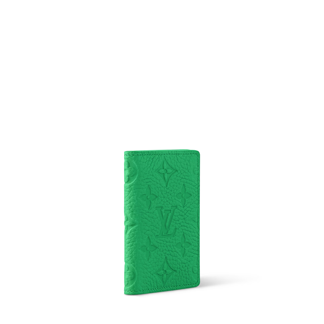 Louis Vuitton Pocket Organizer Monogram Taurillon Leather Green