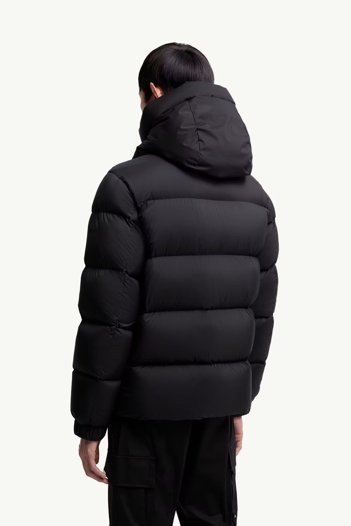 Madeira Hooded Short Down Jacket Black