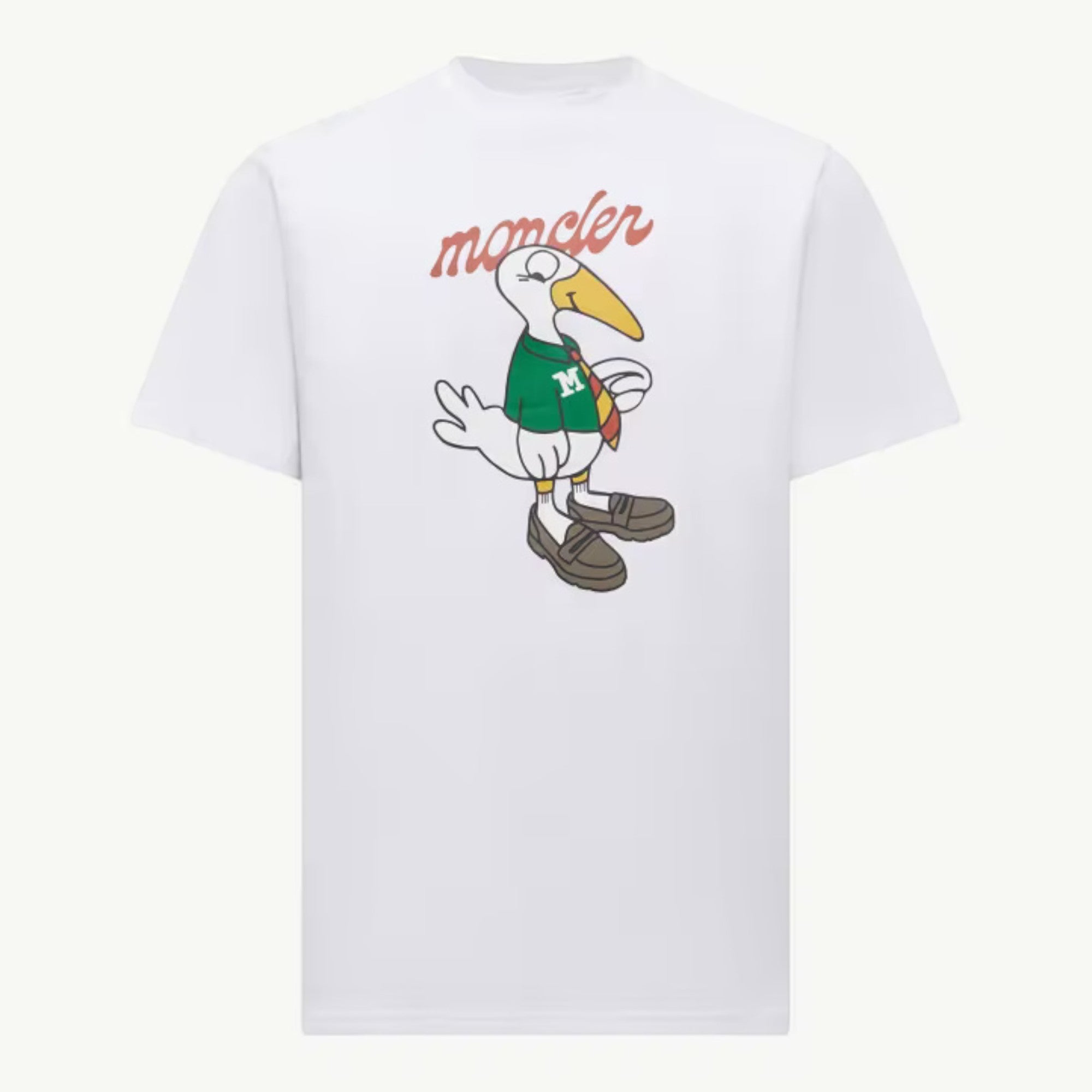 Mascot Logo Cotton T-Shirt White