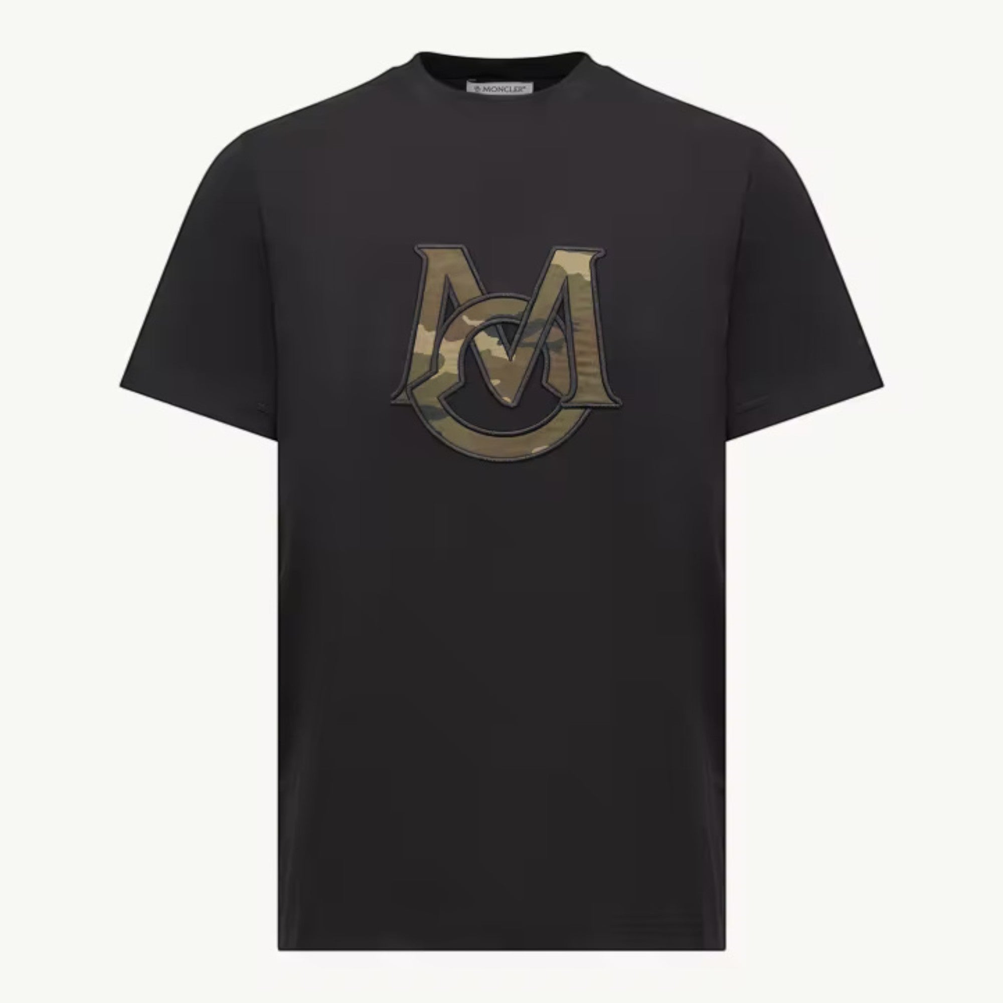 Monogram Cotton T-Shirt Black
