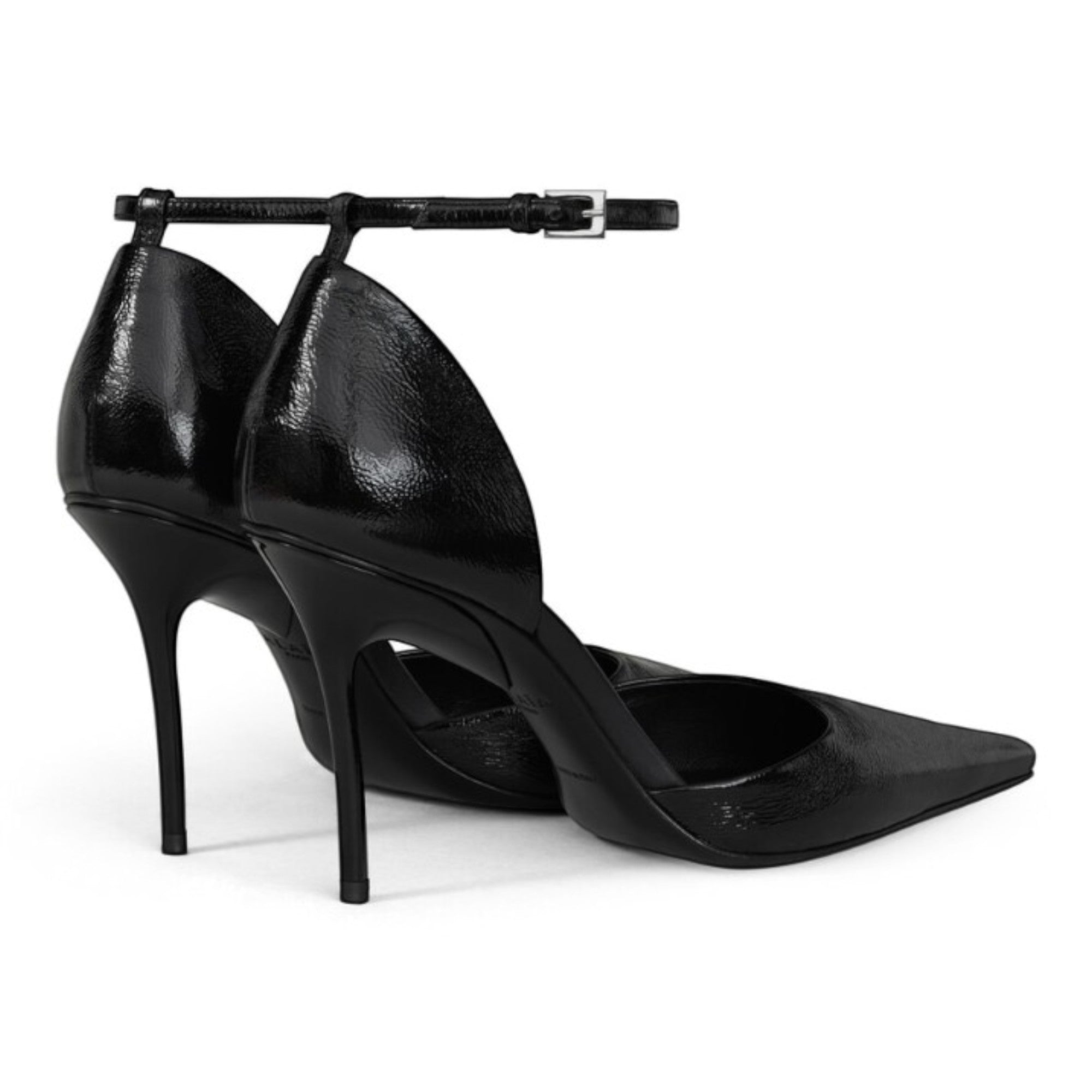 Patent Leather D'Orsay Pumps Black
