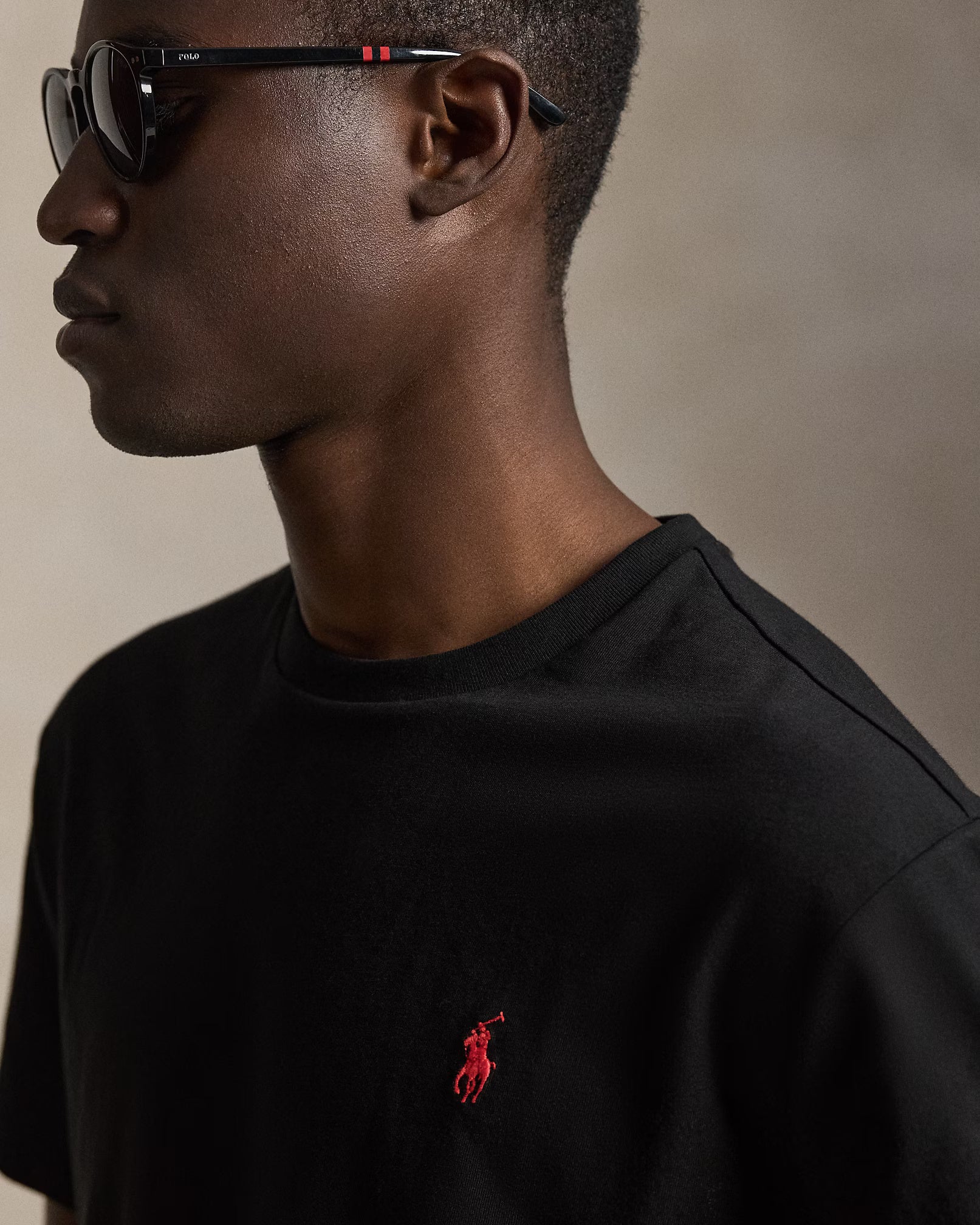 Fit Jersey Crewneck T-Shirt Black