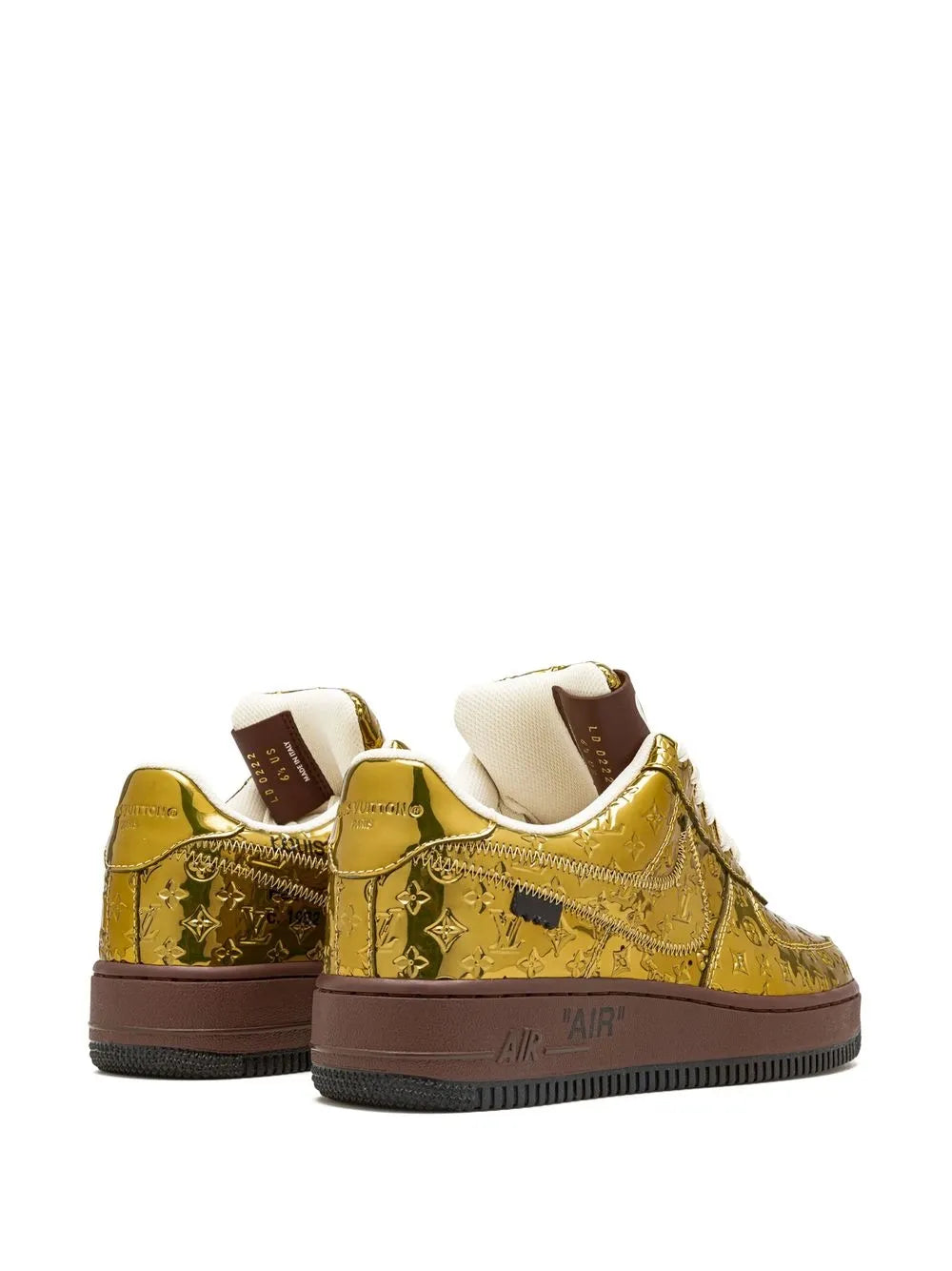 Air Force 1 Low Louis Vuitton Virgil Abloh Metallic Gold Collaboration